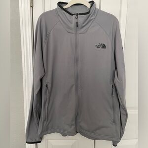 North Face Men’s Grey Zip Up Fleece Coat Jacket - XL Extra Large
